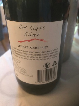 Red Cliffs State Shiraz-Cabernet 2017