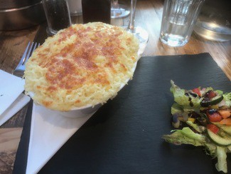 Fish pie, contundente.