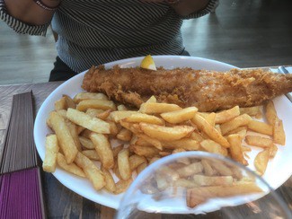 Large haddock&fries