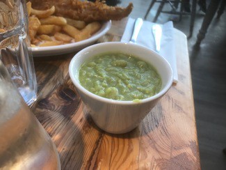 Puré de guisantes, muy recomendable.