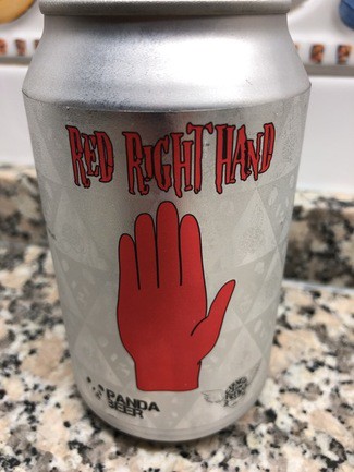 Red right hand panda beer