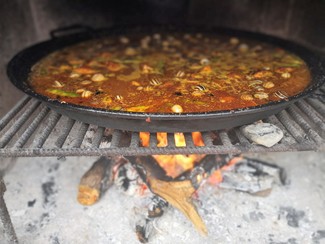 Paella en marcha