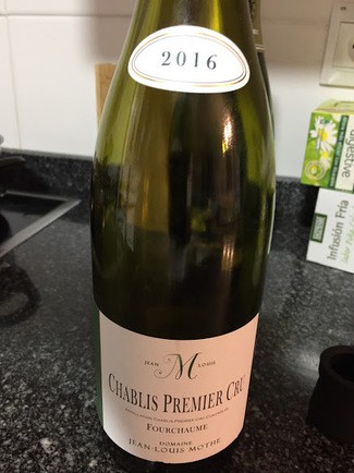 Jean Louis Mothe Fourchaume Chablis premier cru 2016