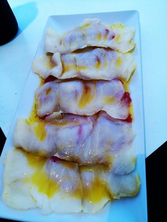 Carpaccio de bacalao