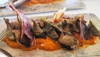 Alcachofas con jamón
