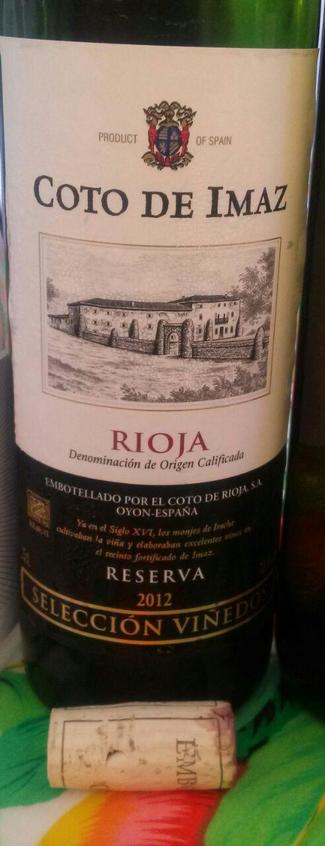 Coto de Imaz Reserva Selección Viñedos 2012