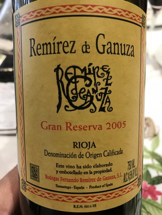REMÍREZ DE GANUZA GRAN RESERVA 2005