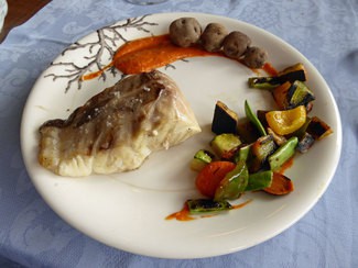 Cherne negro romerete al Kamado