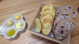 Degustacion de mantequillas y pan