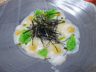 Tiradito de vieira 