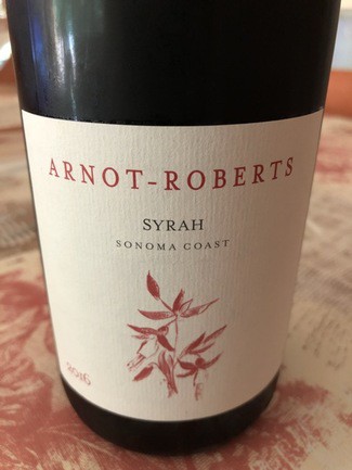 Arnot-Roberts syrah 2016