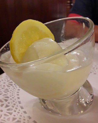 Sorbete de limón