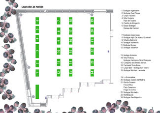 Plano de los Expositores de la Experiencia Verema Zaragoza 2018