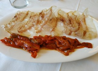 Papada con pimientos de cristal