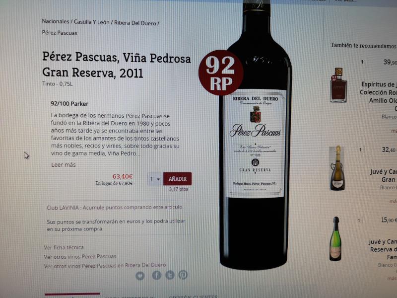 Vino que pedí