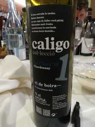 Caligo Col lecciò 1 chardonnay La Clota 2010