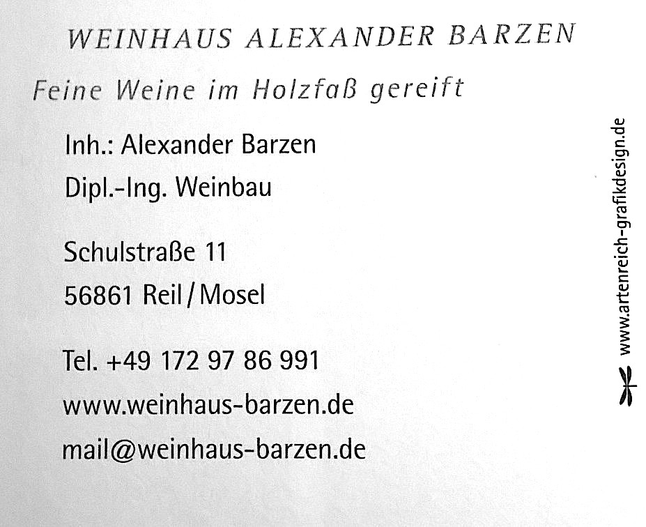 Weinhaus Barzen. El Mosel sincero