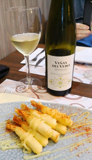 Con los palitos de bacalao