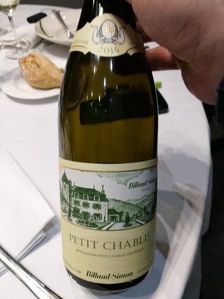 Billaud Simon Petit Chablis 2016