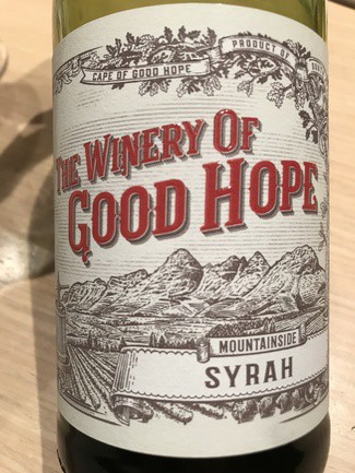 The Winery of Good Hope Syrah 2016