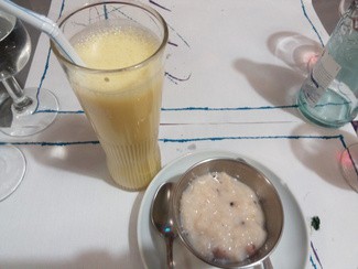 Lassi y arroz con leche