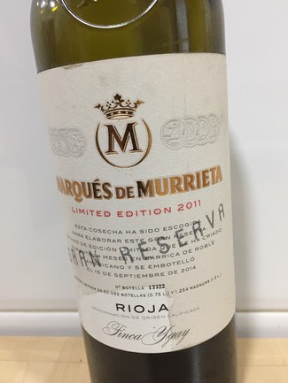 Marqués de Murrieta ed limitada gran reserva 2011