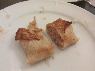 Blini de ternera y cerdo