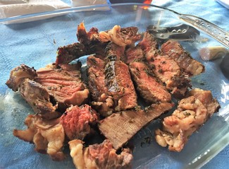 El chuletón troceado