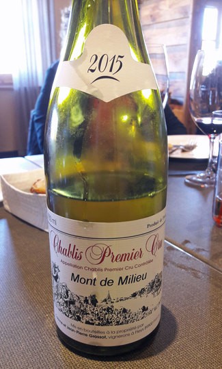 Chablis Premier Cru Mont de Milieu 2015 AOC Chablis 1er cru