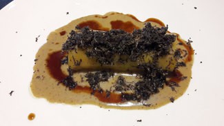 Canelón con trufa melanosporum