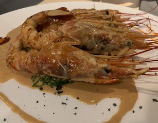 Gambón con leche de coco