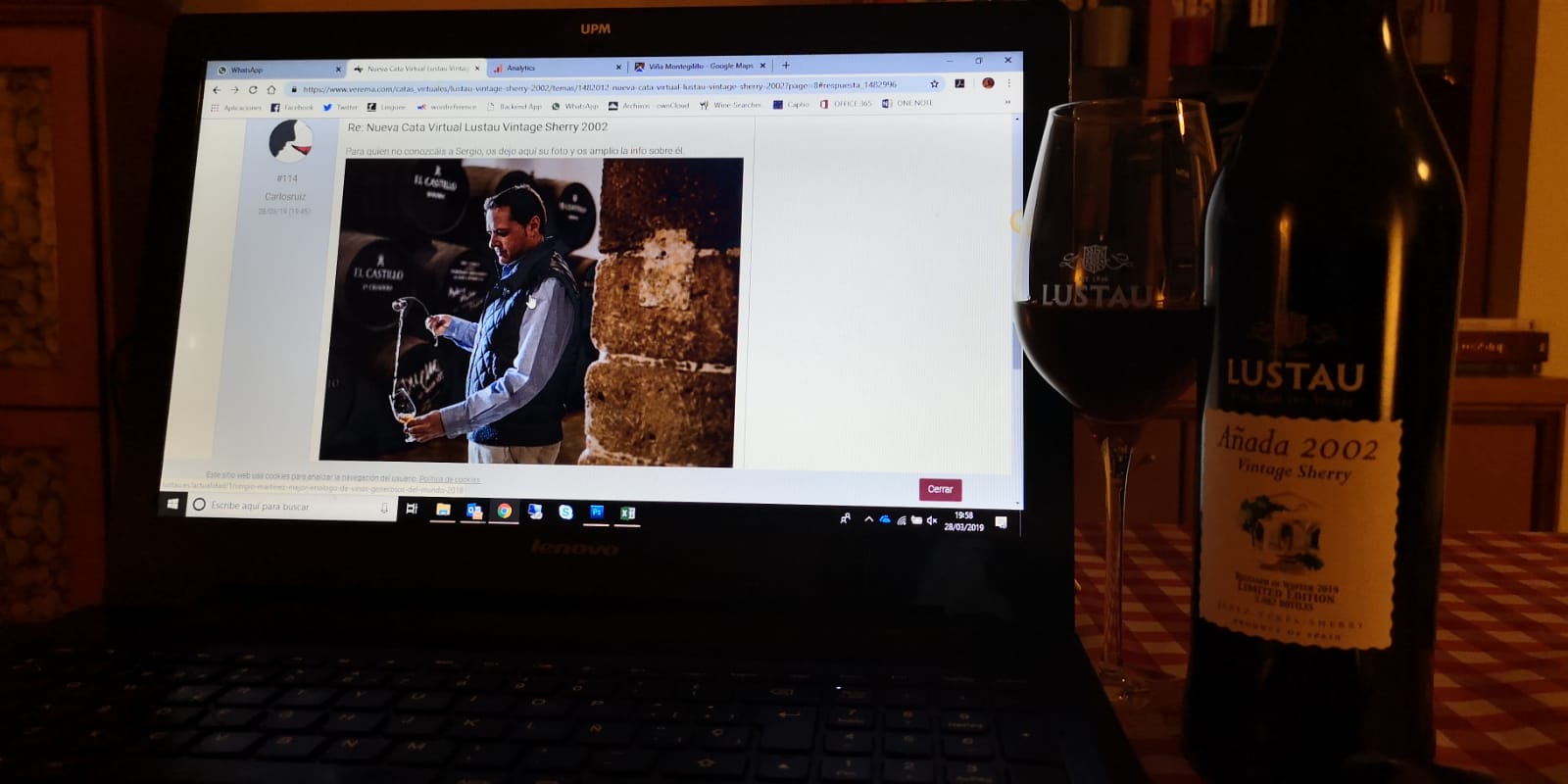 Cata Añada 2002 Lustau Verema