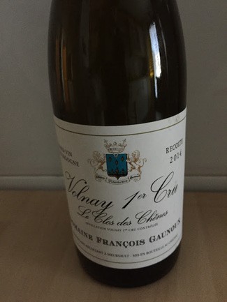 Domaine François Gaunoux Volnay 1er cru le clos des chênes 2014