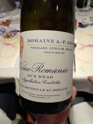 Domaine A. F Gros Vosne Romanee Aux Reas 2012