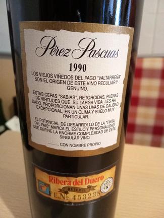 Pérez Pascuas Reserva Gran Selección 1990