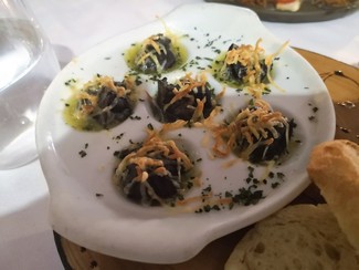 Escargots al parmesano