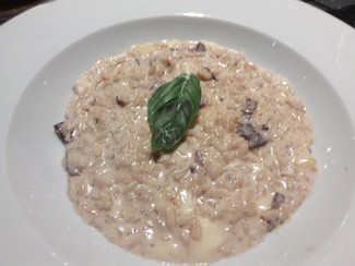 Risotto al barolo con Provolone