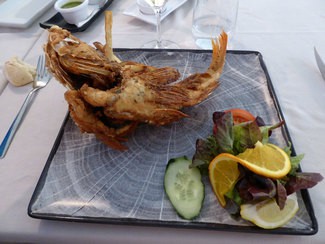 Cantarero en adobo citrico y frito