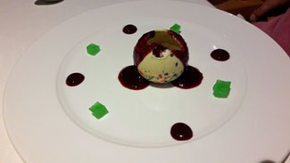 Postre : Esfera abstracta