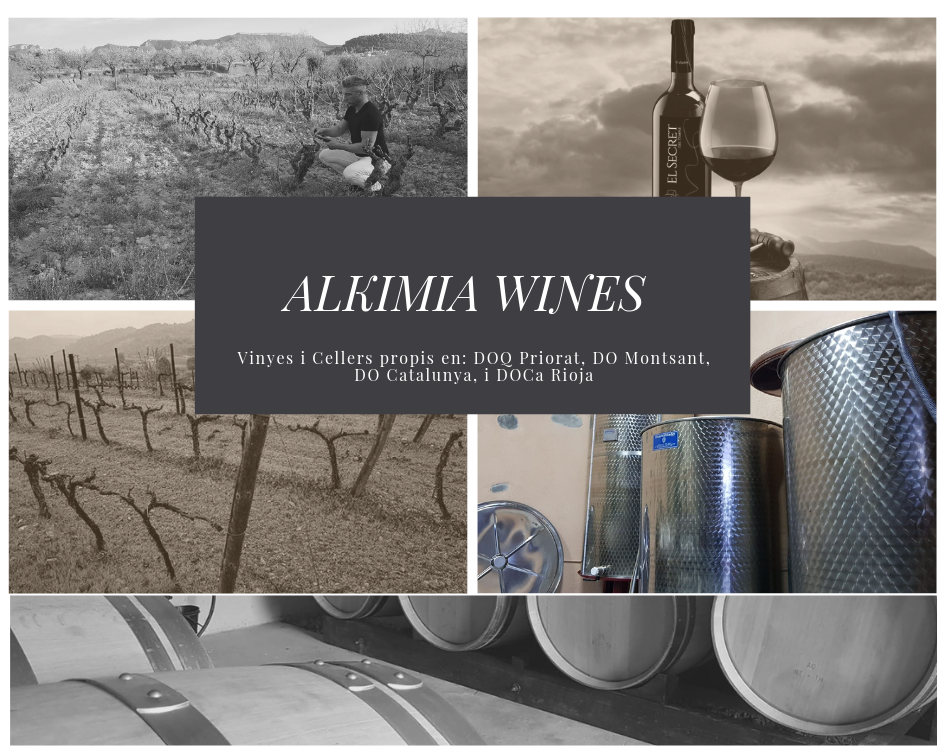 Alkimia Wines, Vinos ecológicos y bodegas de pequeñas producciones ecológicas en 4 denominaciones de origen.