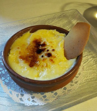 Crema catalana con naranja quemada