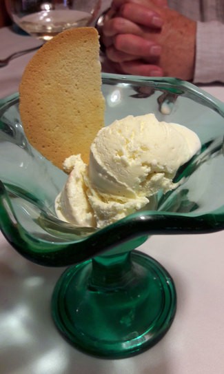 Helado de vainilla