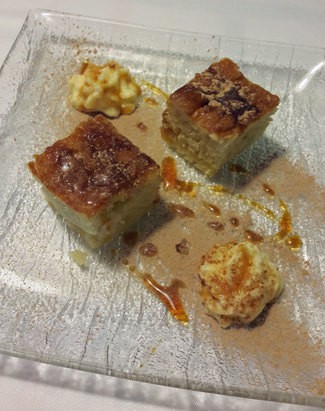 Tarta de manzana casera.