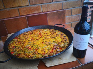 Con la paellita