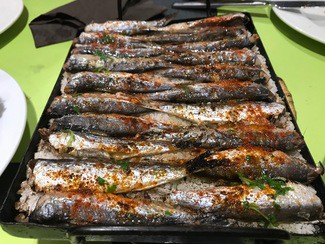 Las sardinas el plato estrella.