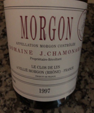 Domaine J. Chamonard Le Clos de Lys Morgon 1997