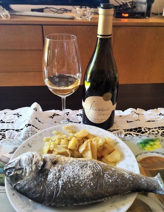 Con la dorada al horno