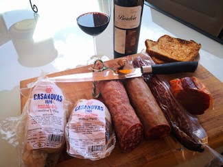 Con la tabla de embutidos