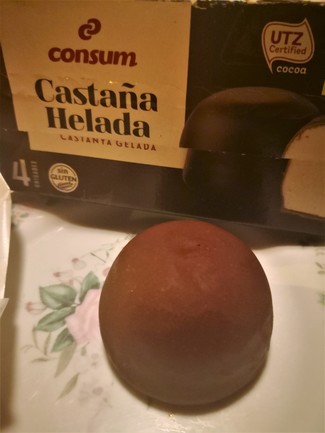 Castañas heladas