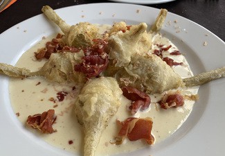 Alcachofas en tempura